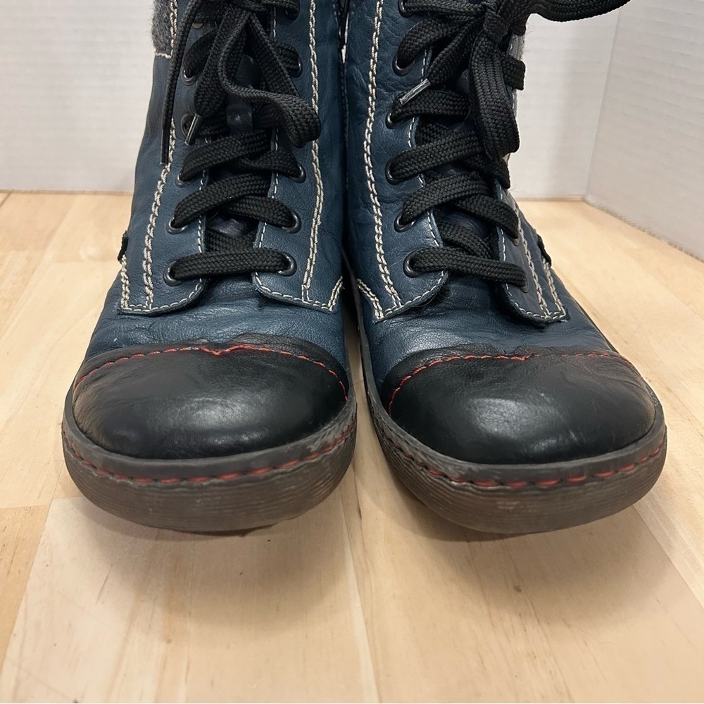Rieker Lined Leather Boots/Women’s-37/6.5 - Picture 2 of 16